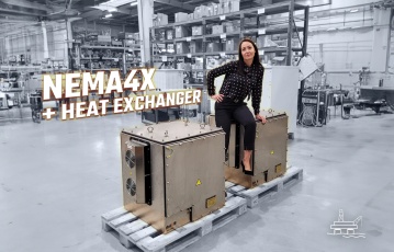 ELHAND Projects in Practice: Sine-Wave Filter in NEMA4X with Heat Exchangers